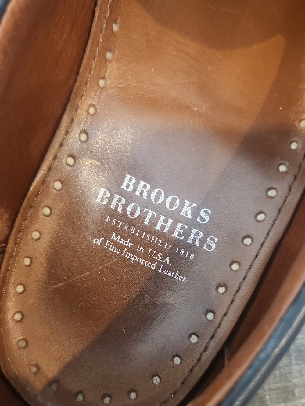 Brooks Brothers Men's Black Leather Loafers Size 10.5 - Picture 4 of 15